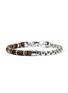 Detail View - Click To Enlarge - JOHN HARDY - Heishi Sterling Silver Tiger Eye Beaded Box Chain Bracelet — Size UL