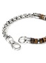  - JOHN HARDY - Heishi Sterling Silver Tiger Eye Beaded Box Chain Bracelet — Size UL