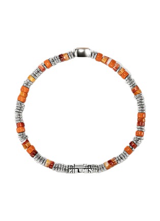 Detail View - Click To Enlarge - JOHN HARDY - Heishi Sterling Silver Orange Citrine Beaded Bracelet — Size US