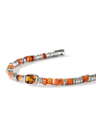  - JOHN HARDY - Heishi Sterling Silver Orange Citrine Beaded Bracelet — Size US