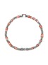 Detail View - Click To Enlarge - JOHN HARDY - Heishi Sterling Silver Rhodolite Red Quartz Rhodochrosite Pink Opal Beaded Bracelet — Size US
