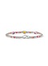 Detail View - Click To Enlarge - JOHN HARDY - Heishi Sterling Silver Orange Citrine Rhodolite Pink Tourmaline Beaded Bracelet — Size UM