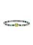 JOHN HARDY Heishi Sterling Silver Peridot Beaded Bracelet — Size UM