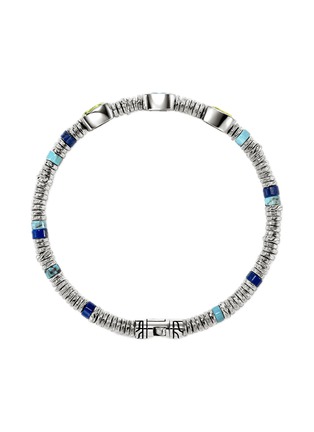 Detail View - Click To Enlarge - JOHN HARDY - Heishi Sterling Silver Orange Citrine Beaded Bracelet — Size UM