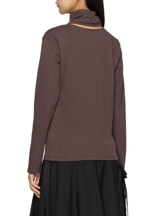 Back View - Click To Enlarge - BEAUTIFUL PEOPLE - Suvin Compact Scarf Tie Jersey Top