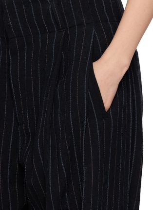  - BEAUTIFUL PEOPLE - Side Pleated Pinstripe Stretch Suiting Pants