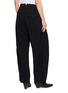 Back View - Click To Enlarge - BEAUTIFUL PEOPLE - Side Pleated Pinstripe Stretch Suiting Pants