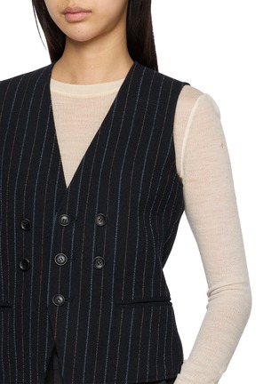  - BEAUTIFUL PEOPLE - Multi Button Striped Stretch Suiting Vest