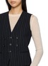  - BEAUTIFUL PEOPLE - Multi Button Striped Stretch Suiting Vest