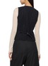Back View - Click To Enlarge - BEAUTIFUL PEOPLE - Multi Button Striped Stretch Suiting Vest
