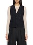 BEAUTIFUL PEOPLE Multi Button Striped Stretch Suiting Vest