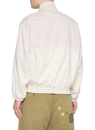 Back View - Click To Enlarge - MIHARA YASUHIRO - Sunfaded Herringbone Cotton Zip Jacket