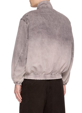 Back View - Click To Enlarge - MIHARA YASUHIRO - Sunfaded Herringbone Cotton Zip Jacket