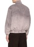 Back View - Click To Enlarge - MIHARA YASUHIRO - Sunfaded Herringbone Cotton Zip Jacket