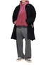 Figure View - Click To Enlarge - MIHARA YASUHIRO - Distressed Faded Terry Hoodie