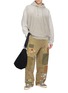 Figure View - Click To Enlarge - MIHARA YASUHIRO - Distressed French Terry Cotton Hoodie