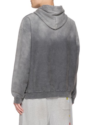 Back View - Click To Enlarge - MIHARA YASUHIRO - Distressed French Terry Cotton Hoodie