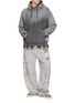 Figure View - Click To Enlarge - MIHARA YASUHIRO - Distressed French Terry Cotton Hoodie