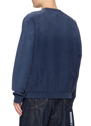 Back View - Click To Enlarge - MIHARA YASUHIRO - Distressed French Terry Cotton Sweatshirt