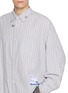  - MIHARA YASUHIRO - Label Detail Striped Dress Shirt