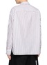 Back View - Click To Enlarge - MIHARA YASUHIRO - Label Detail Striped Dress Shirt