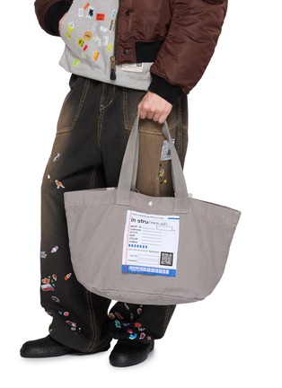 Figure View - Click To Enlarge - MIHARA YASUHIRO - Cotton Canvas Tote Bag