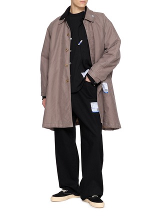 Figure View - Click To Enlarge - MIHARA YASUHIRO - Patch Pocket Heavy Weight Jersey T-Shirt