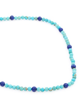 Detail View - Click To Enlarge - TIHWA JEWELRY - Silver Turquoise Lapis Lazuli Beaded Necklace