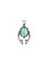TIHWA JEWELRY Silver Turquoise Cabochon Sculptural Pendant