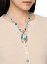Figure View - Click To Enlarge - TIHWA JEWELRY - Silver Turquoise Cabochon Sculptural Pendant