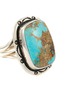 Detail View - Click To Enlarge - TIHWA JEWELRY - Silver Turquoise Statement Ring — US 8