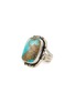 TIHWA JEWELRY Silver Turquoise Statement Ring — US 8