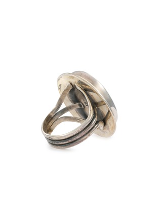 Detail View - Click To Enlarge - TIHWA JEWELRY - Silver Turquoise Ring — US 8.5