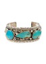 TIHWA JEWELRY Large Silver Turquoise Cuff