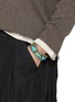 Figure View - Click To Enlarge - TIHWA JEWELRY - Large Silver Turquoise Cuff
