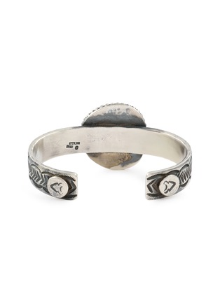 Detail View - Click To Enlarge - TIHWA JEWELRY - Extra Large Silver Turquoise Cuff