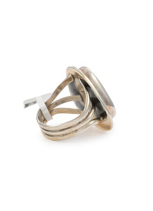 Detail View - Click To Enlarge - TIHWA JEWELRY - Silver Turquoise Ring — Size US 6.5