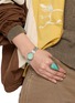Figure View - Click To Enlarge - TIHWA JEWELRY - Small Silver Turquoise Cuff