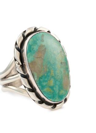 Detail View - Click To Enlarge - TIHWA JEWELRY - Silver Turquoise Ring — Size US 9