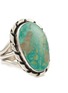 Detail View - Click To Enlarge - TIHWA JEWELRY - Silver Turquoise Ring — Size US 9