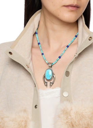 Figure View - Click To Enlarge - TIHWA JEWELRY - Silver Turquoise Pendant