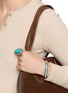 Figure View - Click To Enlarge - TIHWA JEWELRY - Silver Turquoise Ring — Size US 6.5