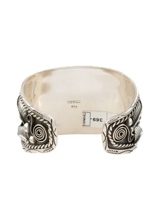 Detail View - Click To Enlarge - TIHWA JEWELRY - Large Silver Turquoise Cuff