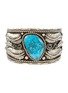 TIHWA JEWELRY Large Silver Turquoise Cuff