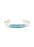 TIHWA JEWELRY Small Silver Turquoise Inlay Cuff
