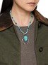 Figure View - Click To Enlarge - TIHWA JEWELRY - Silver Turquoise Pendant
