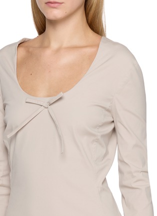  - MIU MIU - Bow Detail Scoop Neck Mini Dress