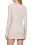 Back View - Click To Enlarge - MIU MIU - Bow Detail Scoop Neck Mini Dress