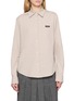 MIU MIU Logo Patch Shirt