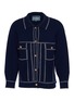 Main View - Click To Enlarge - BAZ & FRIENDS - x Cynthia & Xiao Knit Cashmere Denim Jacket